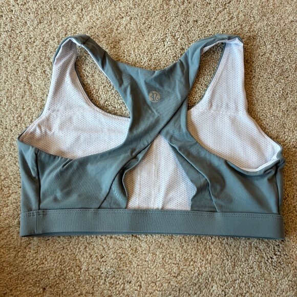 Running Girl High Impact Sport Bra Size Medium Blue - Picture 4 of 9